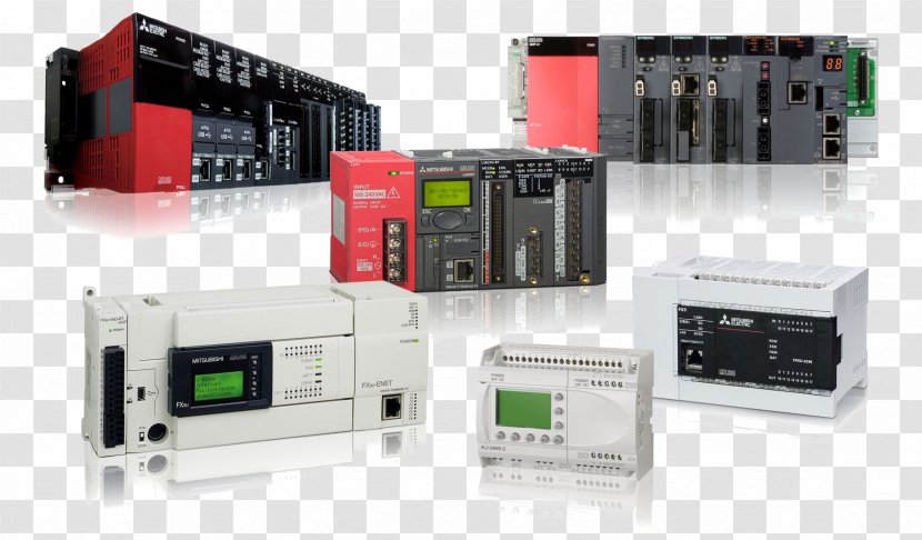 Automation Programmable Logic Controllers Electronics Mitsubishi Electric Melsec - Control System Transparent PNG