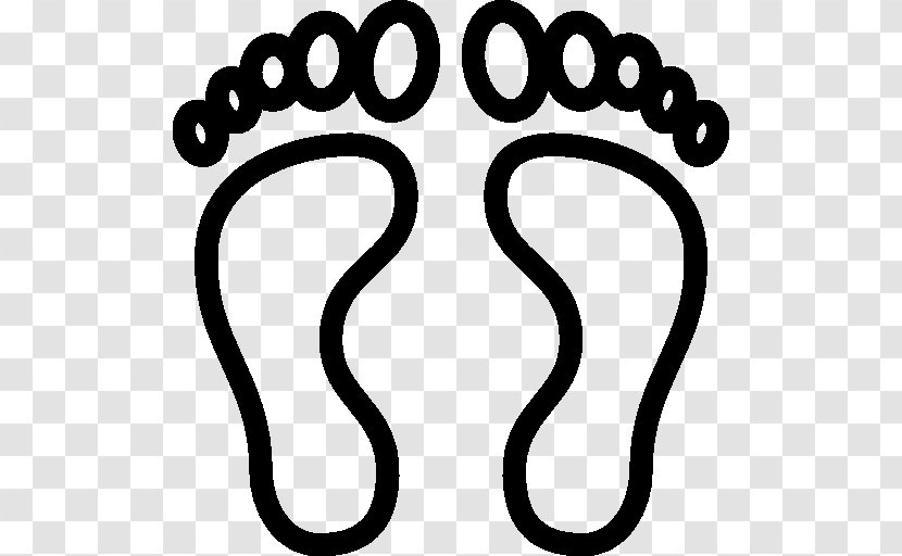 Footprint Clip Art - Black And White - Text Transparent PNG
