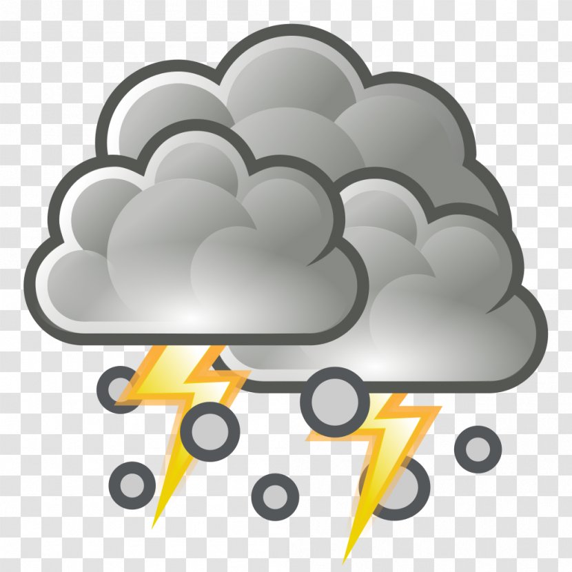 Storm Hail Cloud Clip Art - Severe Weather Transparent PNG