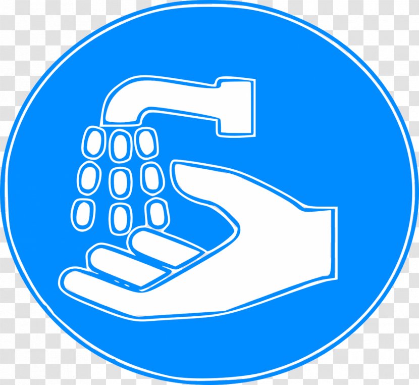 Hand Washing Clip Art - Blue - Slogans Transparent PNG