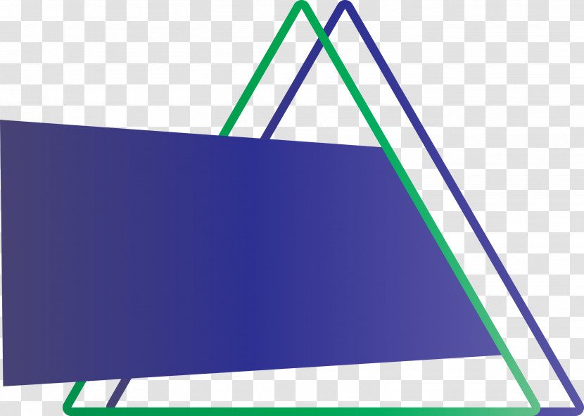 Line Triangle Electric Blue Rectangle Triangle Transparent PNG