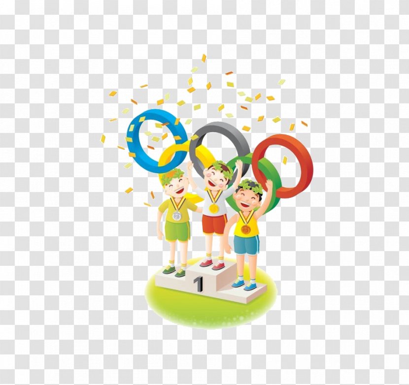 2016 Summer Olympics 2008 1996 Olympic Symbols Cartoon - Comics - Award Transparent PNG
