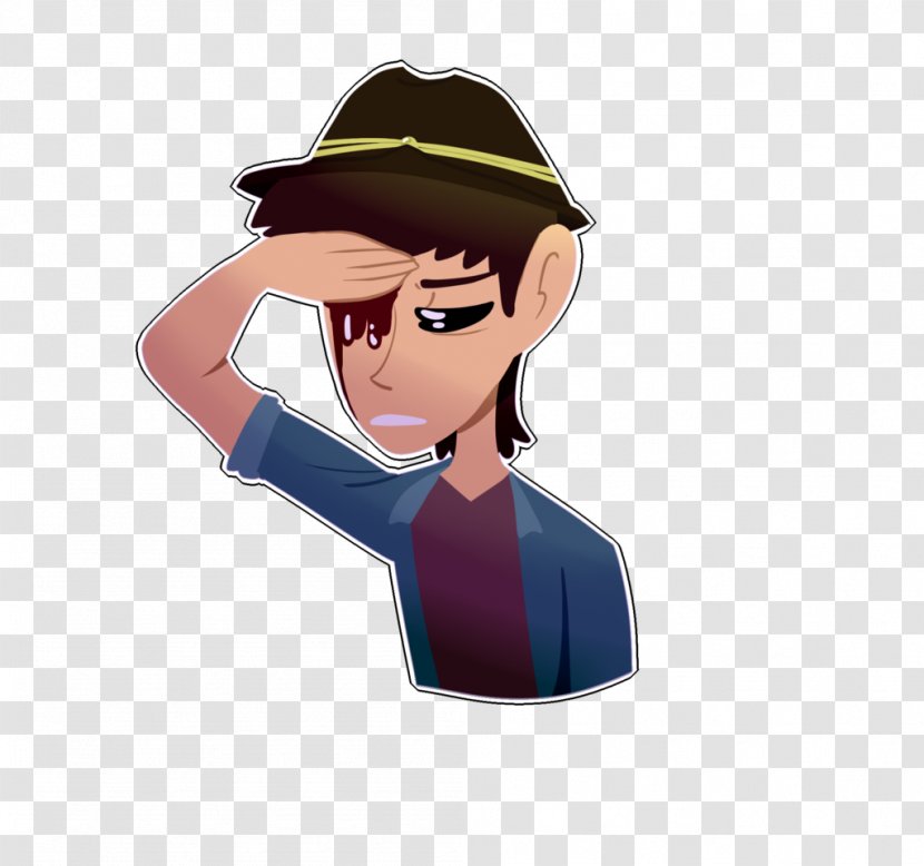 Cartoon Headgear - Smile - Carl Grimes Transparent PNG