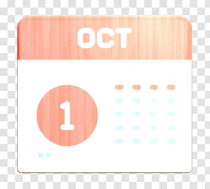 October Icon Social Media Calendar - Material Property Orange Transparent PNG