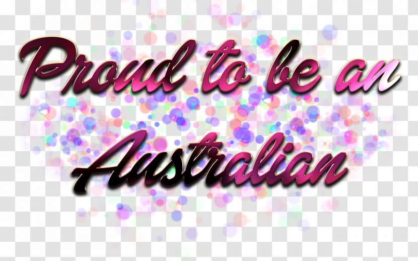 Logo Name Font - Pink - Australia Flag Transparent PNG