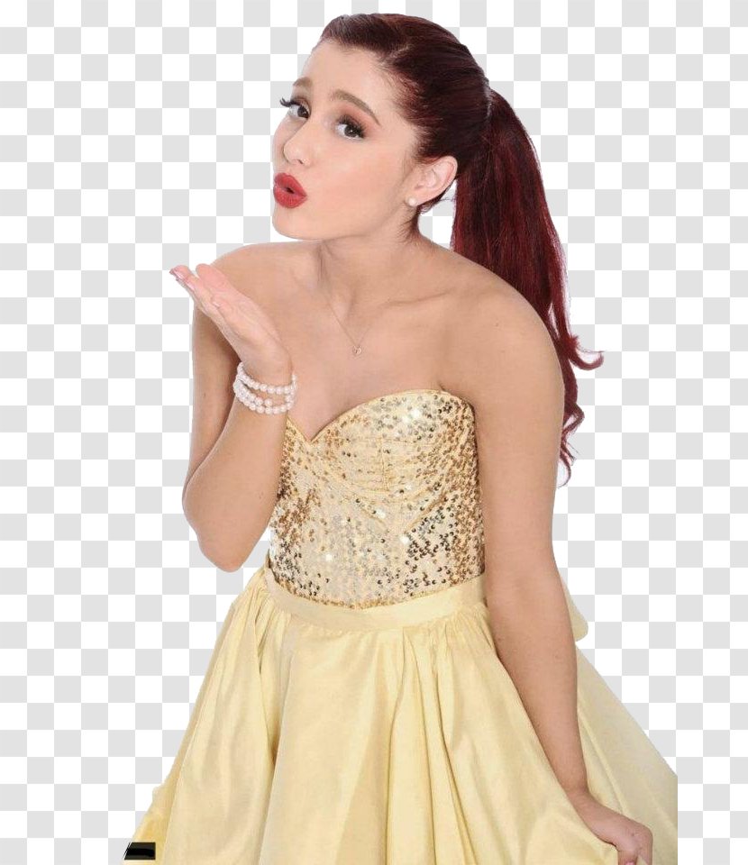 Ariana Grande 2012 Kids' Choice Awards Victorious - Watercolor Transparent PNG