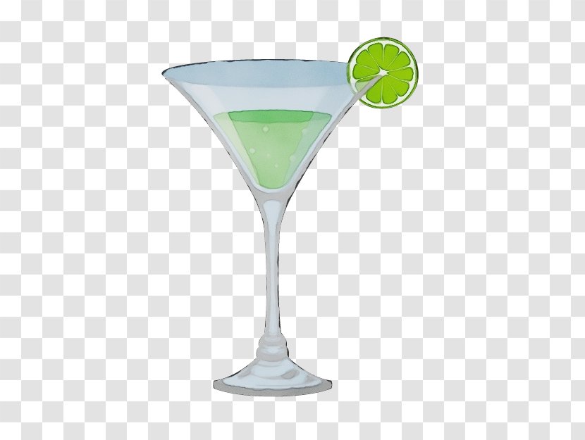 Cocktail Cartoon - Lime - Tableware Champagne Stemware Transparent PNG