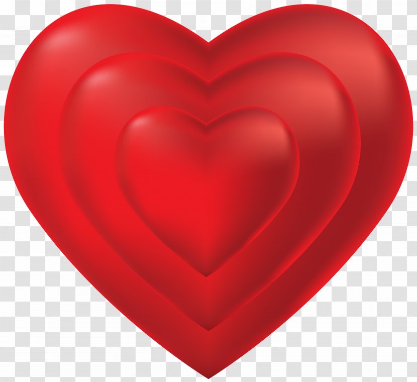 Red Heart Valentine's Day Design - Transparent PNG Clip Art Transparent PNG