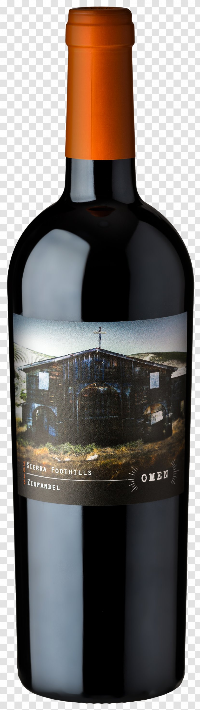 Liqueur Red Wine Zinfandel Cabernet Sauvignon - Bottle - Shelf Talker Transparent PNG