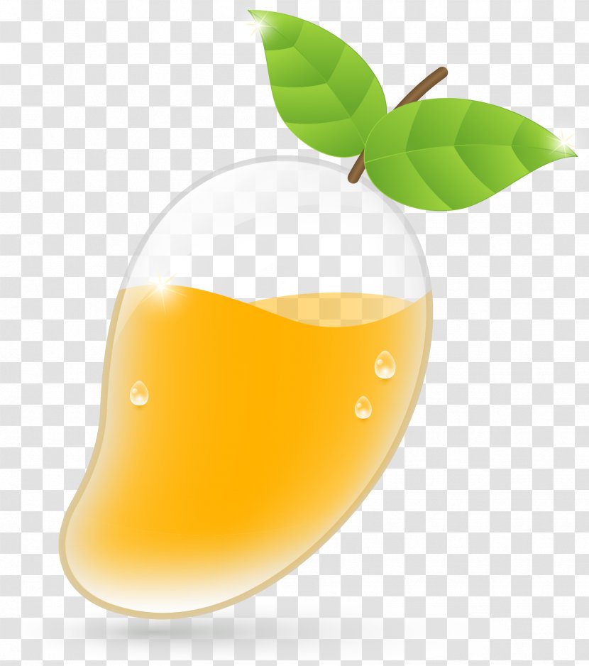 Orange Juice Mango Fruit Drink - Mangifera Indica Transparent PNG