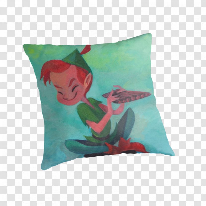 Throw Pillows Cushion Teal Turquoise - Pillow - Peter Pan Transparent PNG