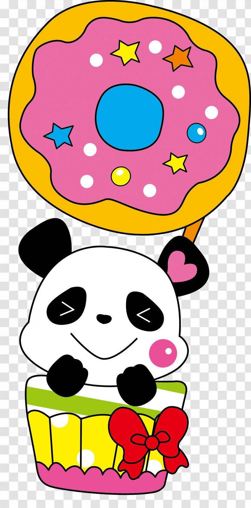 Giant Panda Red Cuteness Illustration - Creativity - Vector Transparent PNG