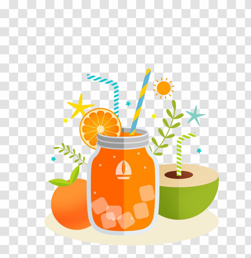 Orange Juice Drink - The Of Bottle Transparent PNG