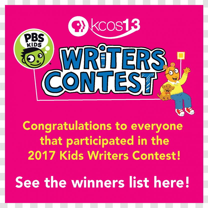 PBS Kids Writing Essay Writer Competition - Advertising - Public Transparent PNG