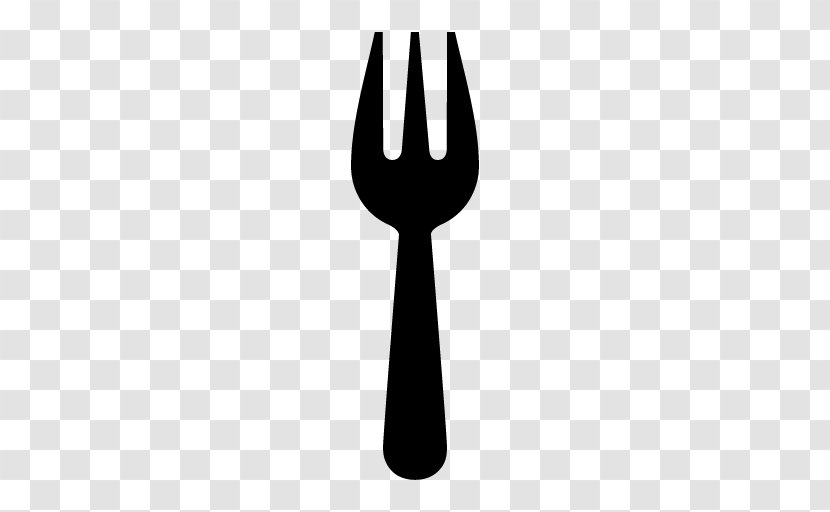Fork Knife Spoon Clip Art - Black And White Transparent PNG
