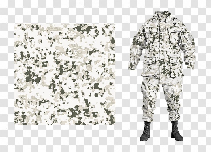Military Camouflage Art Snow Uniform - Work Of Transparent PNG