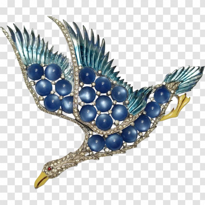 Brooch Cobalt Blue Turquoise Beak - Jewellery - Feather Transparent PNG