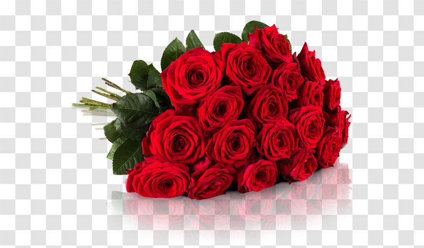 Flower Bouquet Red Rose Wedding Anniversary Valentine's Day - Order - Rosen Transparent PNG