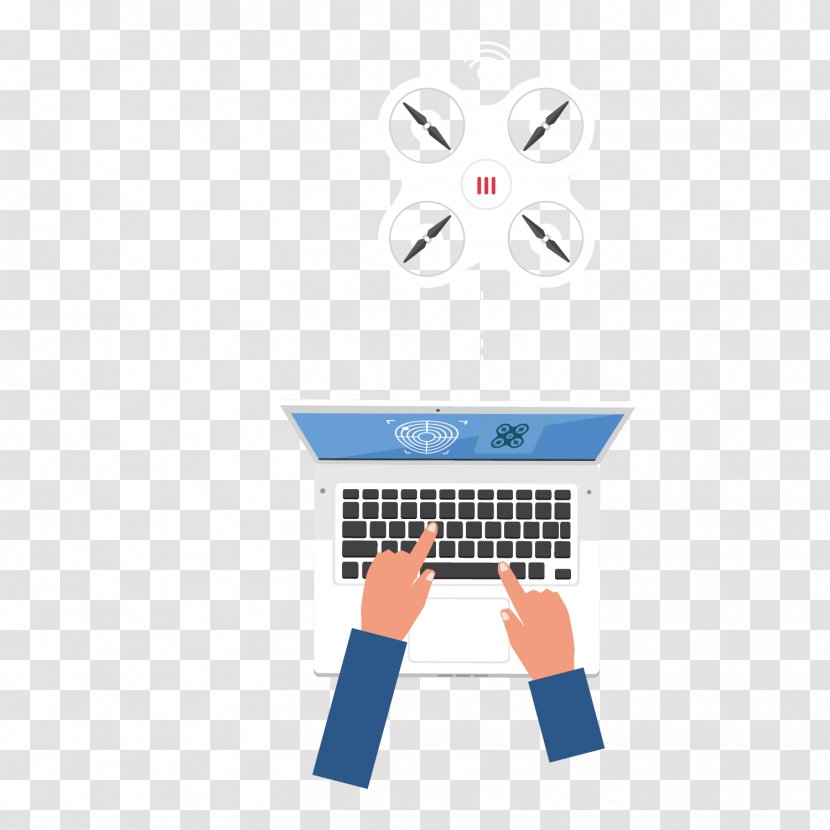 Computer Keyboard Laptop Typing - User - Vector Finger Operated Remote Control Aircraft Transparent PNG