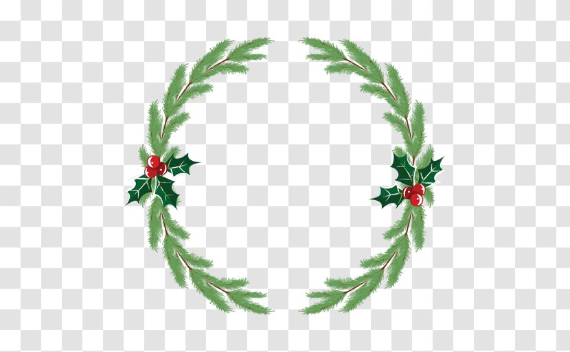 Wreath Christmas Garland - Twig - Floral Transparent PNG