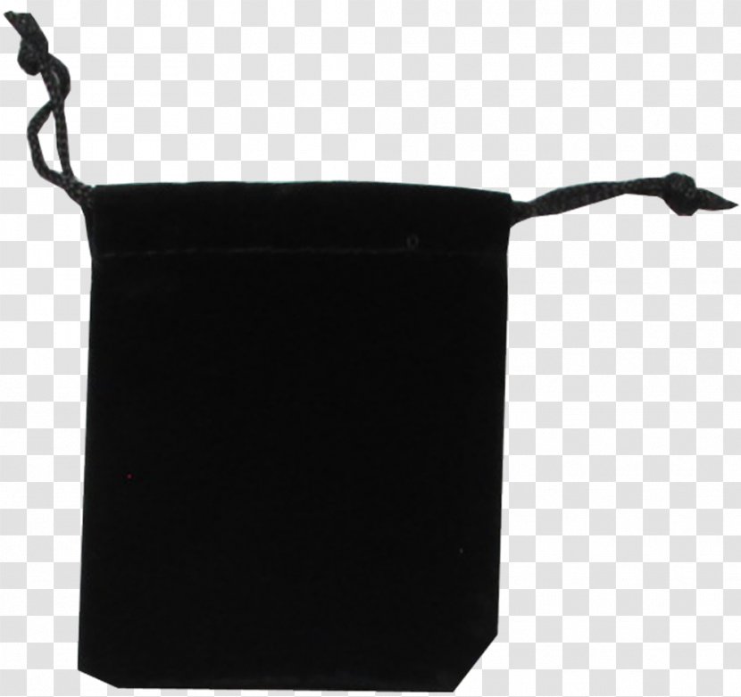 Black Velvet Bag Drawstring Velour Transparent PNG