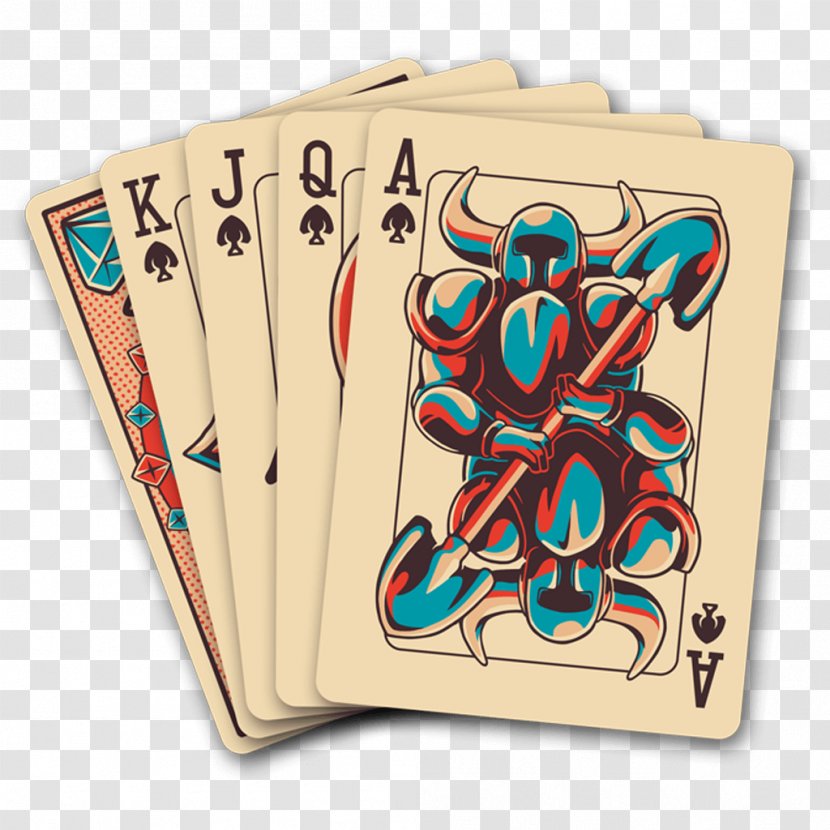 Shovel Knight Mega Man Playing Card Game King - Silhouette - Cards Transparent PNG