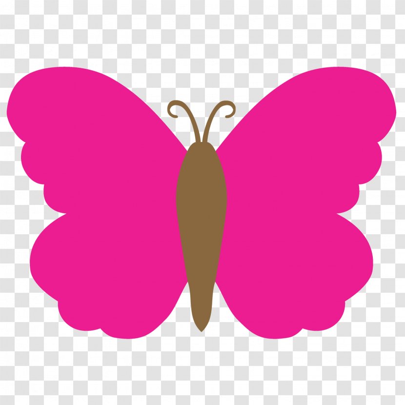 Butterfly Paper Decal Sticker Color - Pink Transparent PNG