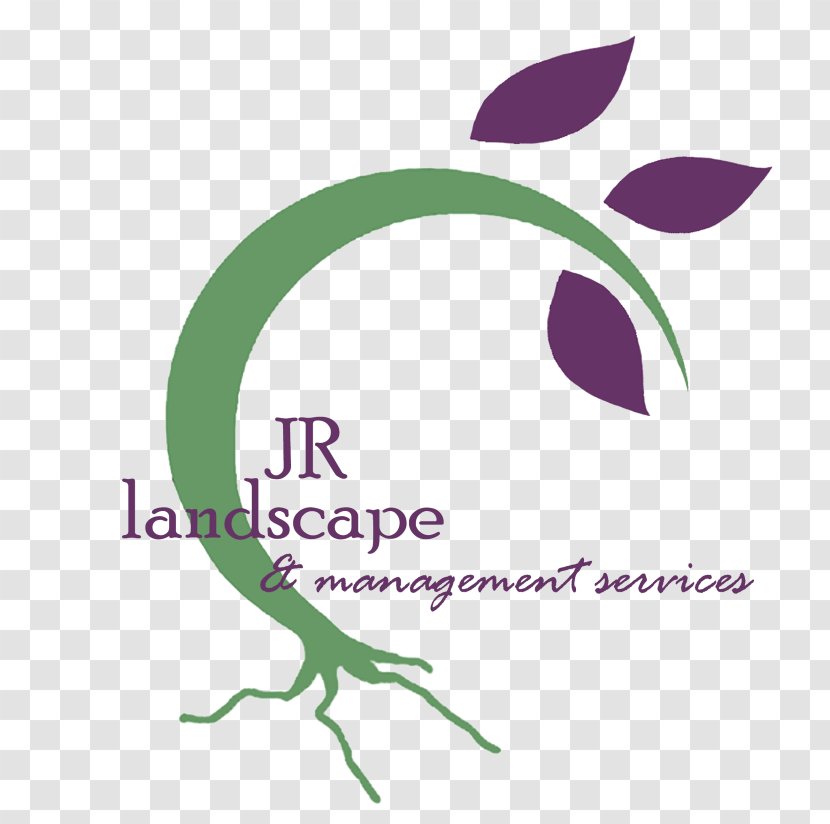 JR Landscape & Management Logo Landscaping - Purple - Design Transparent PNG