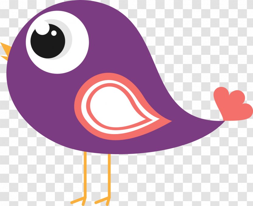 Bird Eurasian Magpie Cartoon Illustration - Purple - Cute Transparent PNG