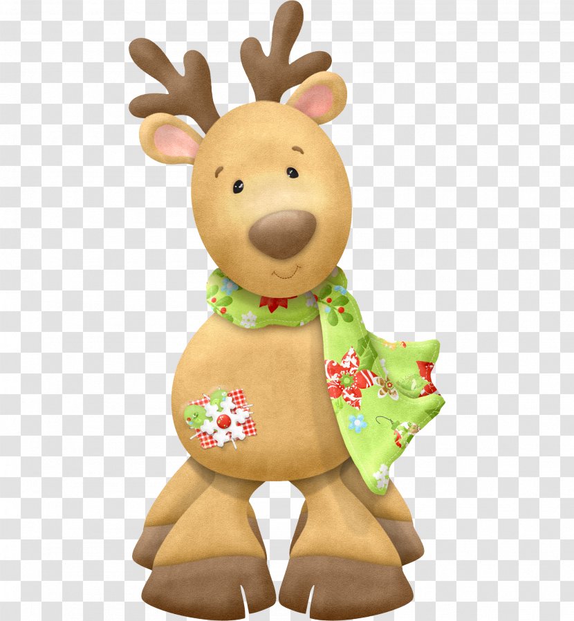 Rudolph Reindeer Santa Claus Christmas Clip Art - The Rednosed Transparent PNG