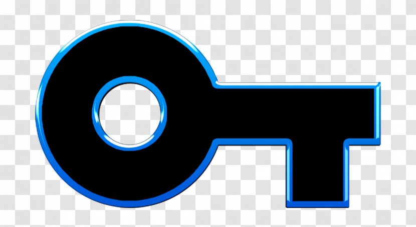 Key Icon Vpn - Electric Blue - Symbol Logo Transparent PNG