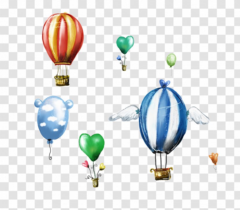 Balloon Wallpaper - Painting - Flying In Space Transparent PNG