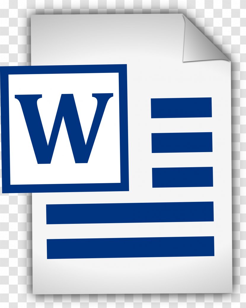 Document Microsoft Word Clip Art - Blue - Words Transparent PNG
