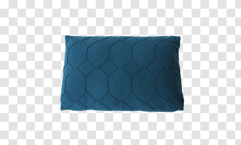 Blue Throw Pillows Cushion Hinck - Hexagon - Pillow Transparent PNG