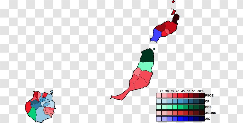Gran Canaria Canarian Parliament La Palma Regional Election, 2019 - Map Transparent PNG