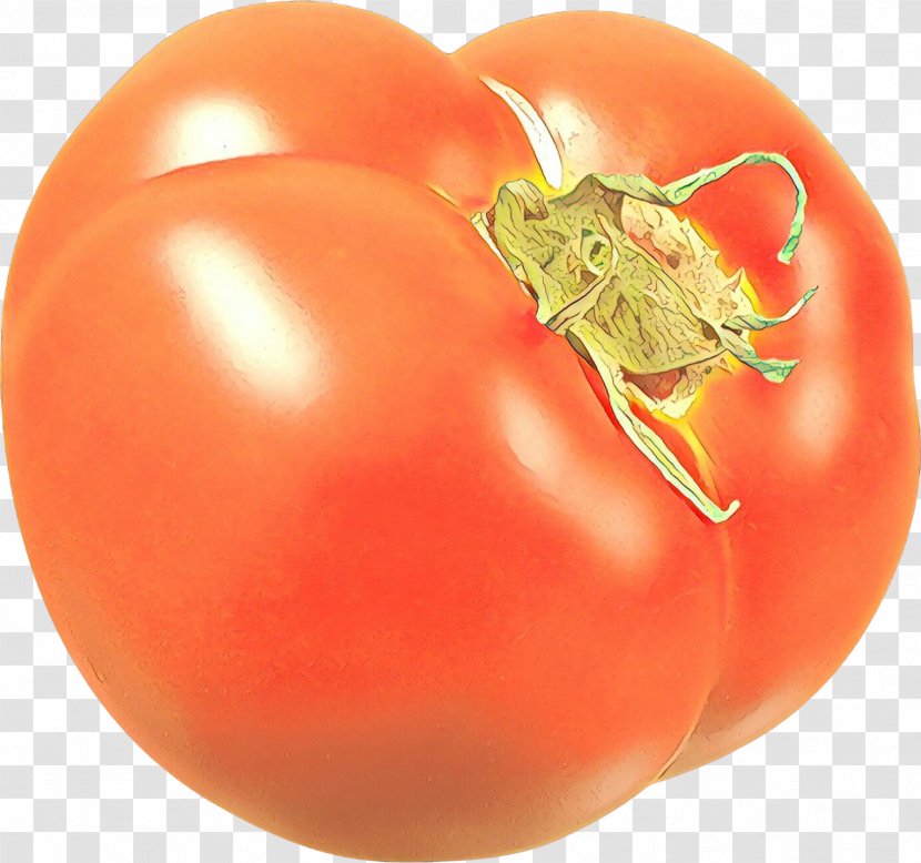 Tomato Cartoon - Clausena Lansium - Nightshade Family Vegetarian Food Transparent PNG