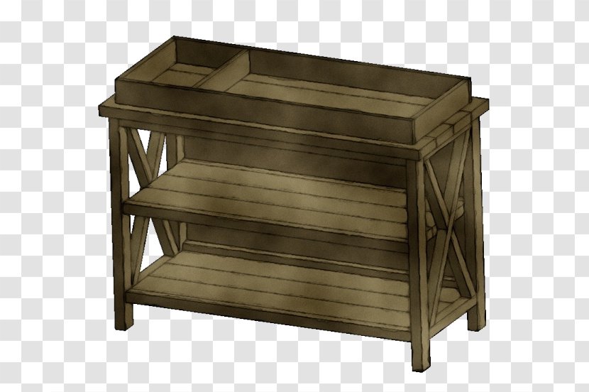 Furniture Table Shelf Wood Hardwood - Chest Of Drawers Changing Transparent PNG