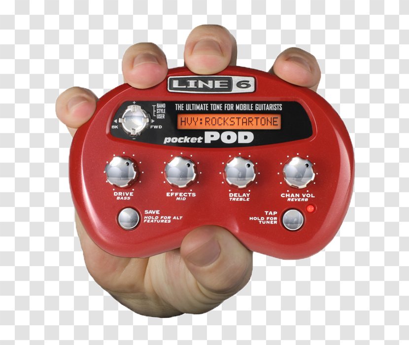 Guitar Amplifier Line 6 Pocket POD Effects Processors & Pedals - Tree - Electric Transparent PNG