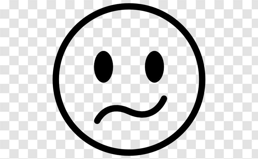Smiley Happiness Emoticon - Black And White Transparent PNG