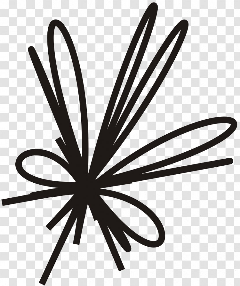 Clip Art - Flower - Black Ornament Transparent PNG