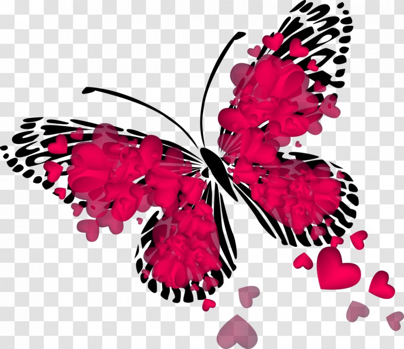 Valentine's Day Desktop Wallpaper - Heart - Papillon Transparent PNG