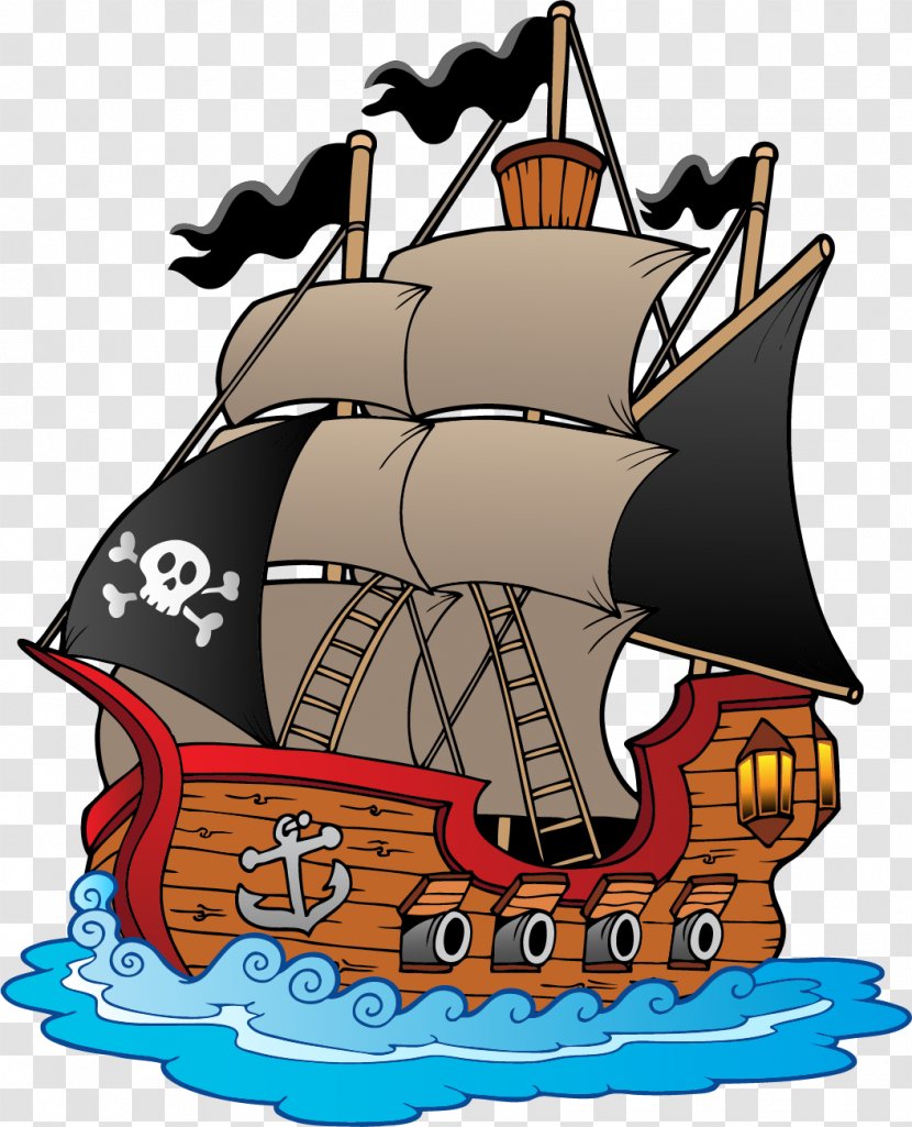 Piracy Ship - Art Transparent PNG