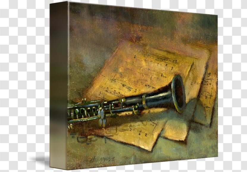 Mellophone Still Life Trumpet Gallery Wrap Painting - Tree Transparent PNG