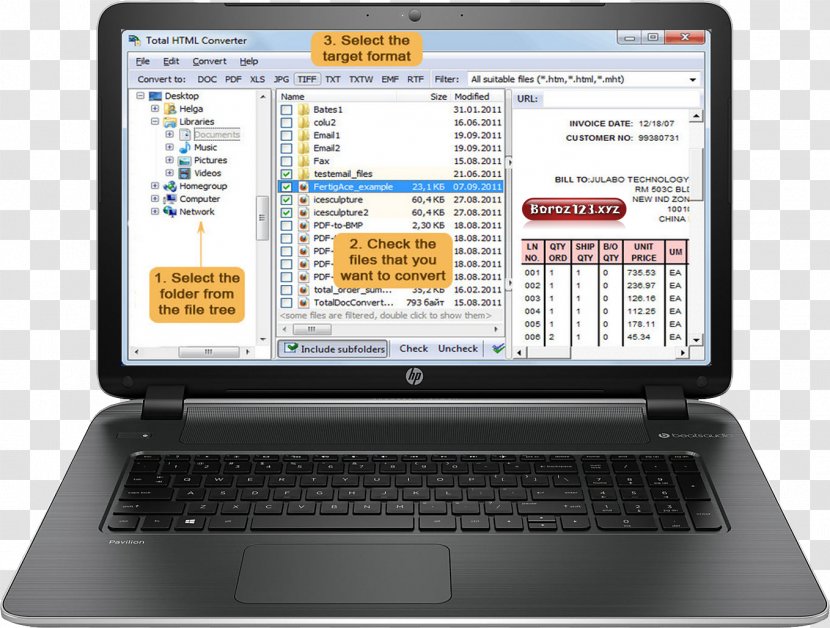 Hewlett-Packard HP Pavilion Laptop Intel Core I7 64-bit Computing - Electronic Device - Office 03 File Format Converter Transparent PNG