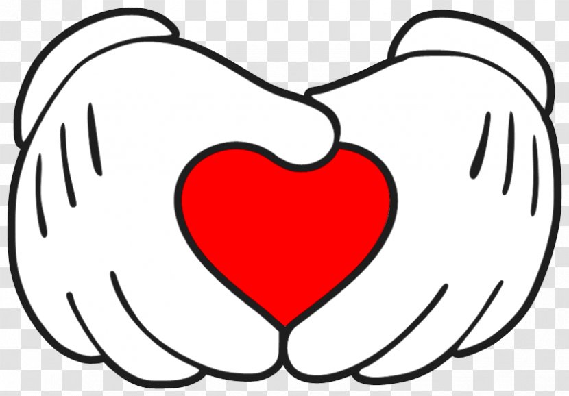 Mickey Mouse Minnie Hand Heart Image - Tree Transparent PNG