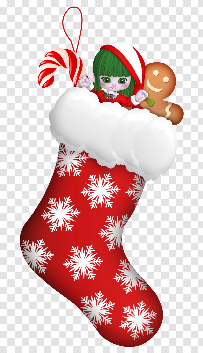 Santa Claus Christmas Stockings Card Clip Art - Elf Transparent PNG