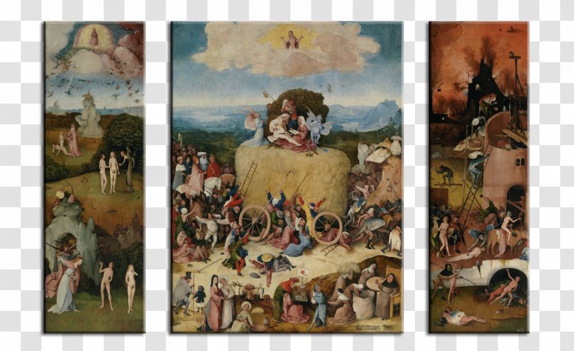 The Haywain Triptych Garden Of Earthly Delights Noordbrabants Museum Christ Carrying Cross Hay Wain - Early Netherlandish Painting Transparent PNG