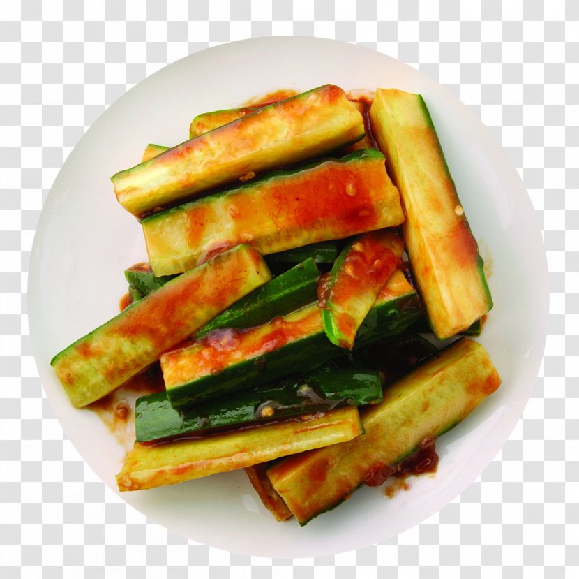 Jeon Slicing Cucumber Muskmelon - Vegetarian Food - Salad Transparent PNG
