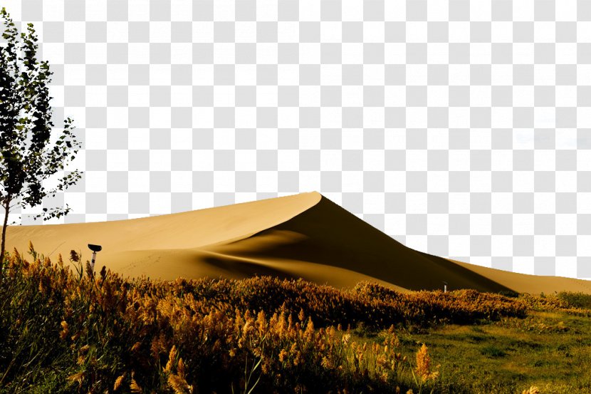 Crescent Lake Yueya Spring Landscape Download Tent Desert Scenery Transparent Png
