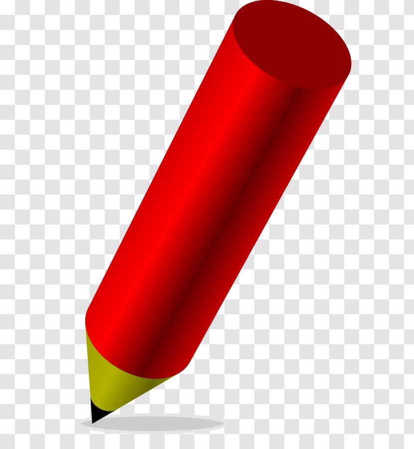 Red Drawing Clip Art - A Picture Of Pencil Transparent PNG